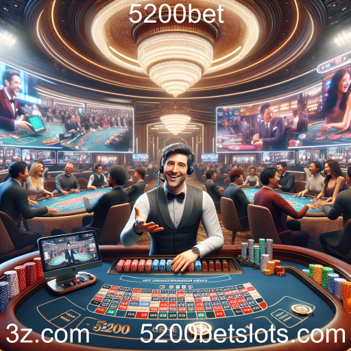 A Experiência Imersiva do Cassino Ao Vivo no 5200bet